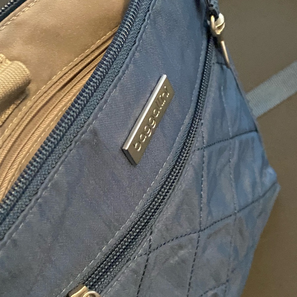 BAGGALLINI Blue Quilted Crossbody Bag - Picture 7 of 11